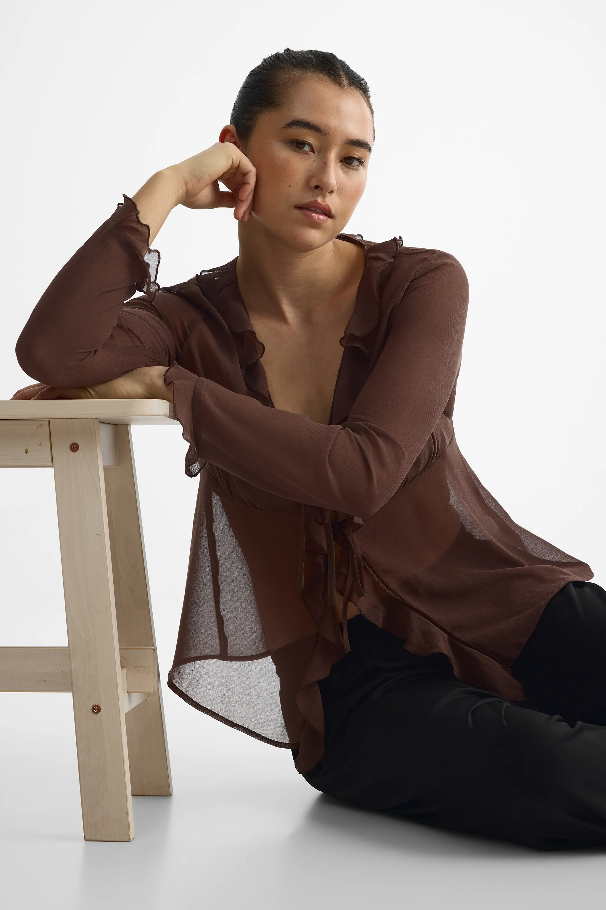 Blouse en chiffon - Femme - Image 3