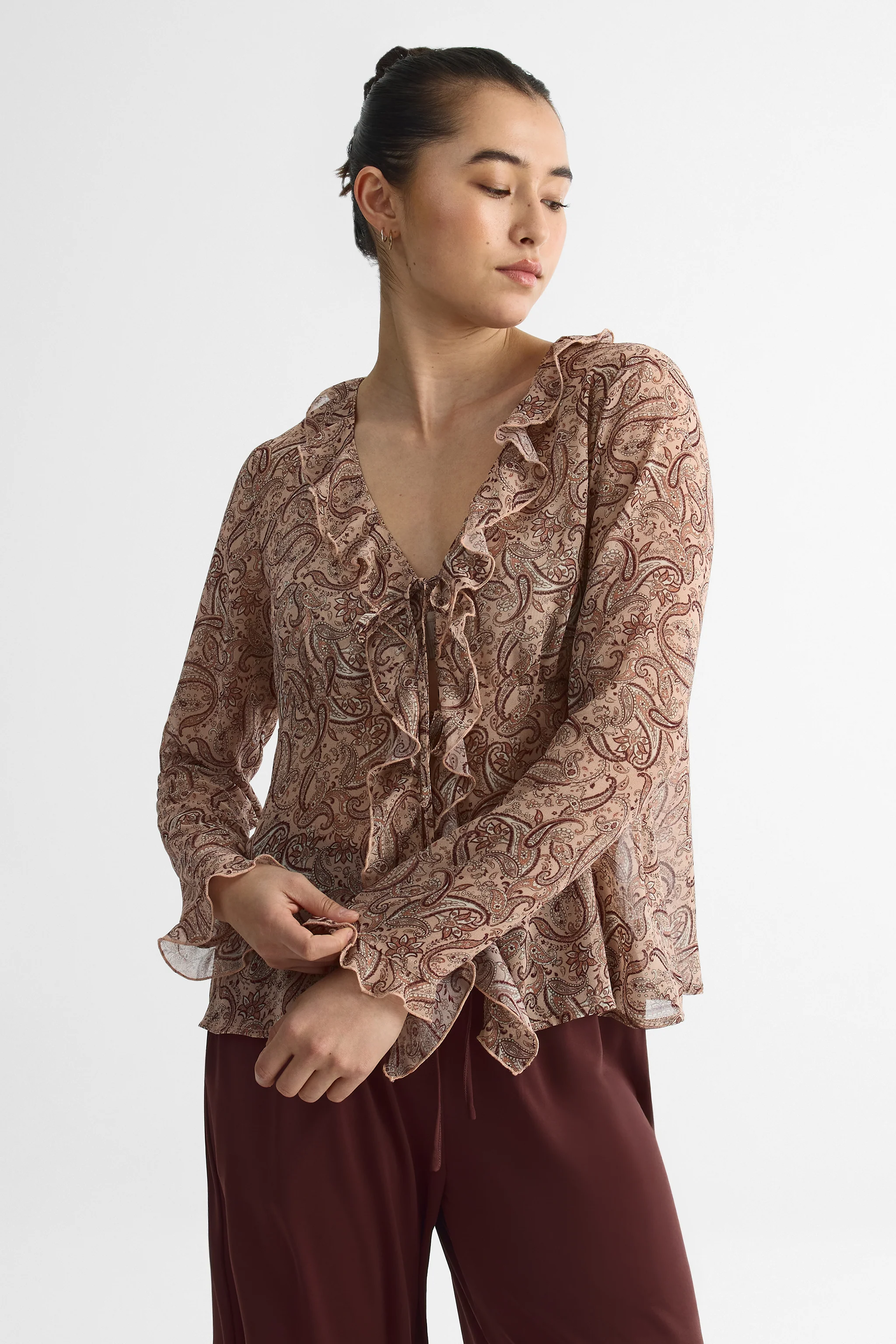 Blouse en chiffon - Femme - Image 4