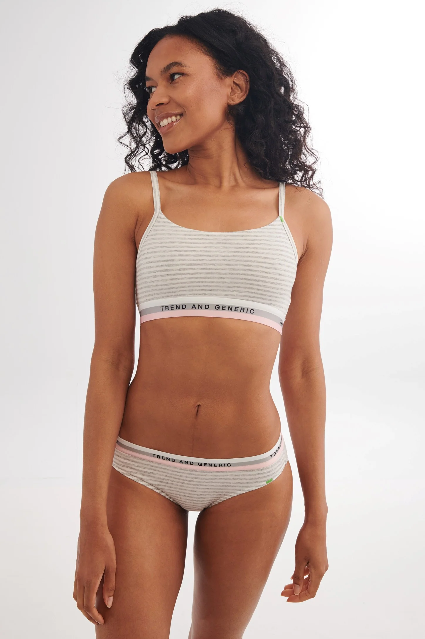 Bralette réversible en coton Pima - Femme - Image 16