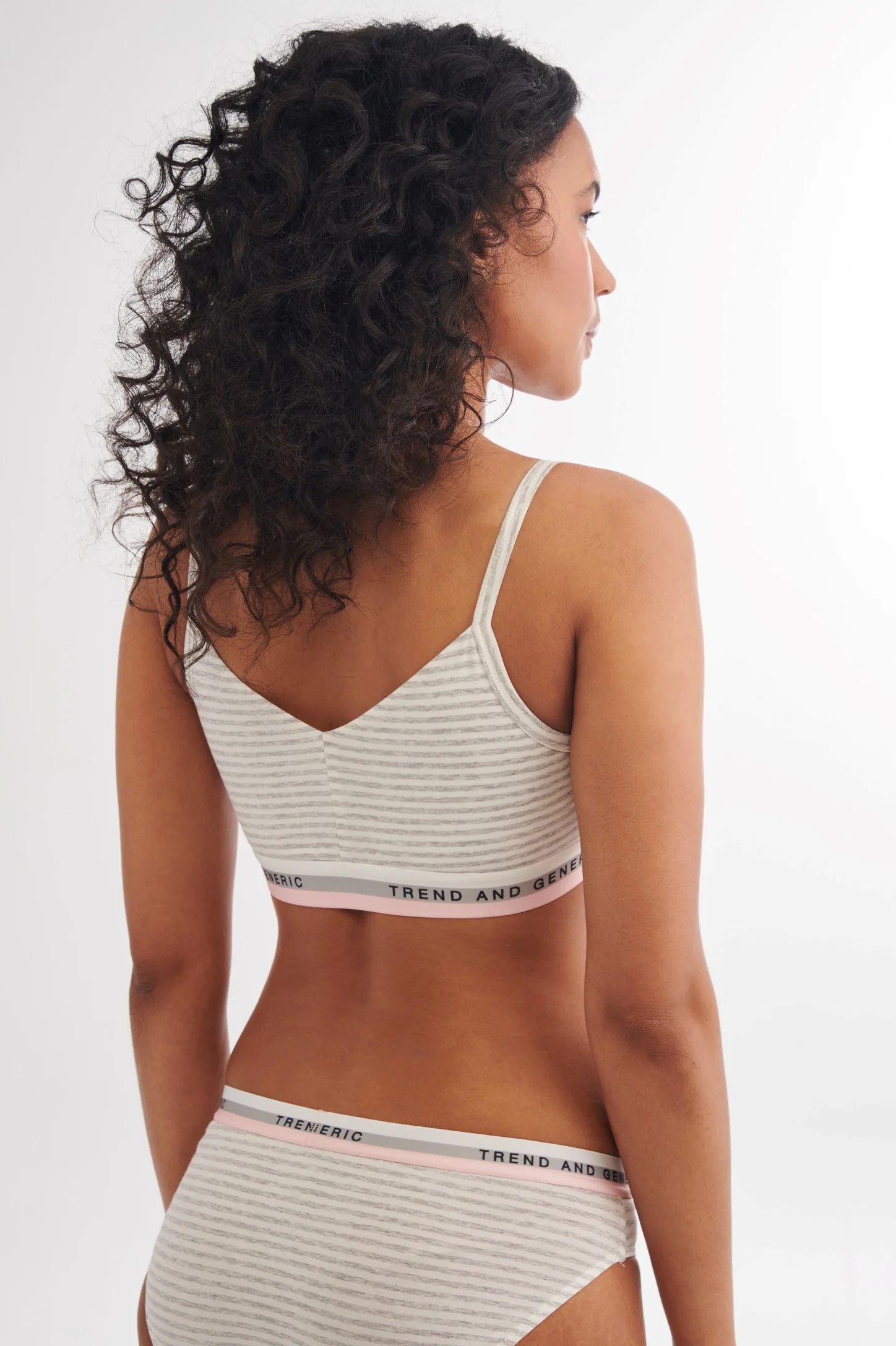 Bralette réversible en coton Pima - Femme - Image 17