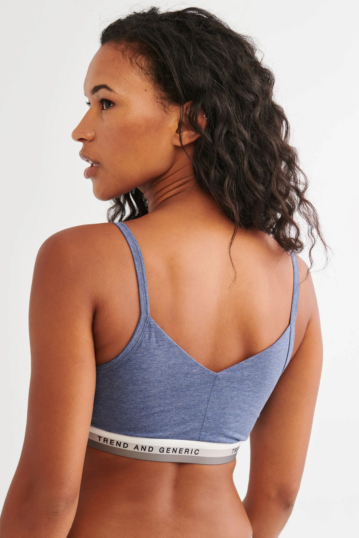 Bralette réversible en coton Pima - Femme - Image 3