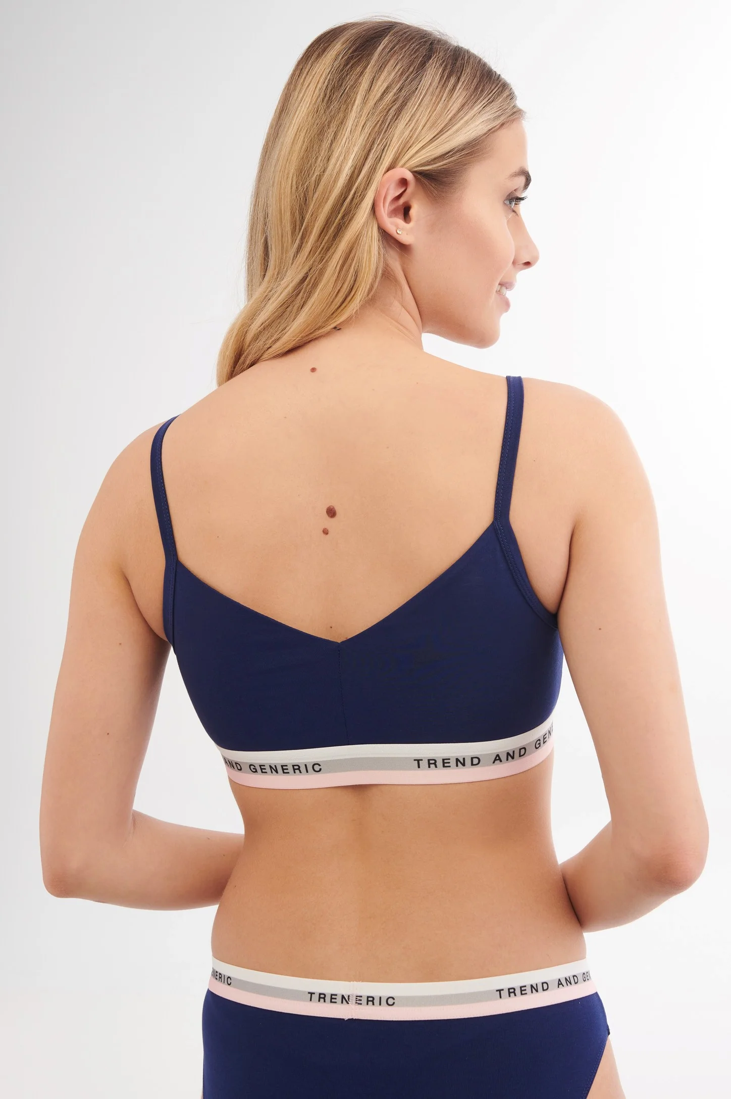 Bralette réversible en coton Pima - Femme - Image 5