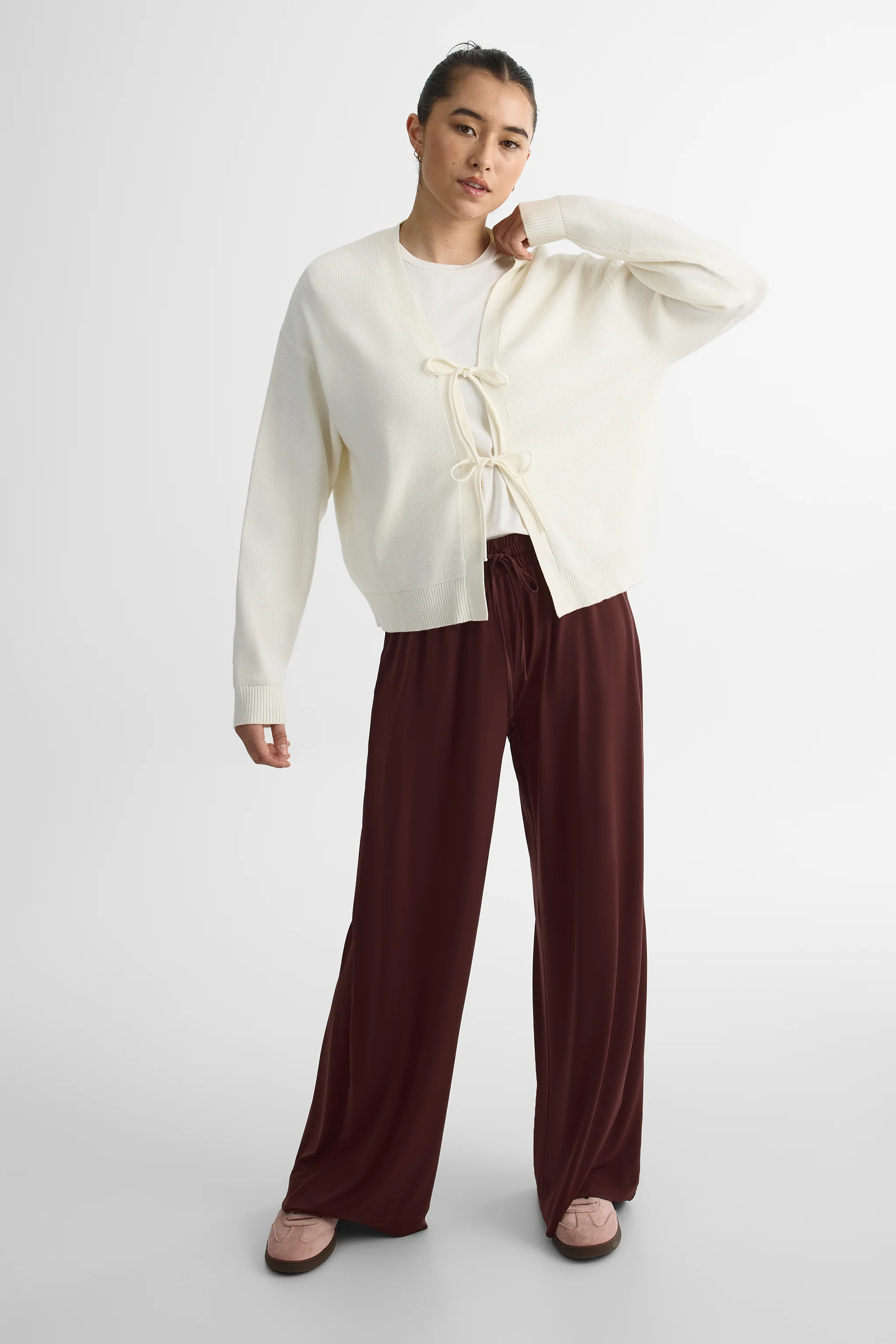 Cardigan en tricot à boucle  – Femme - Image 6