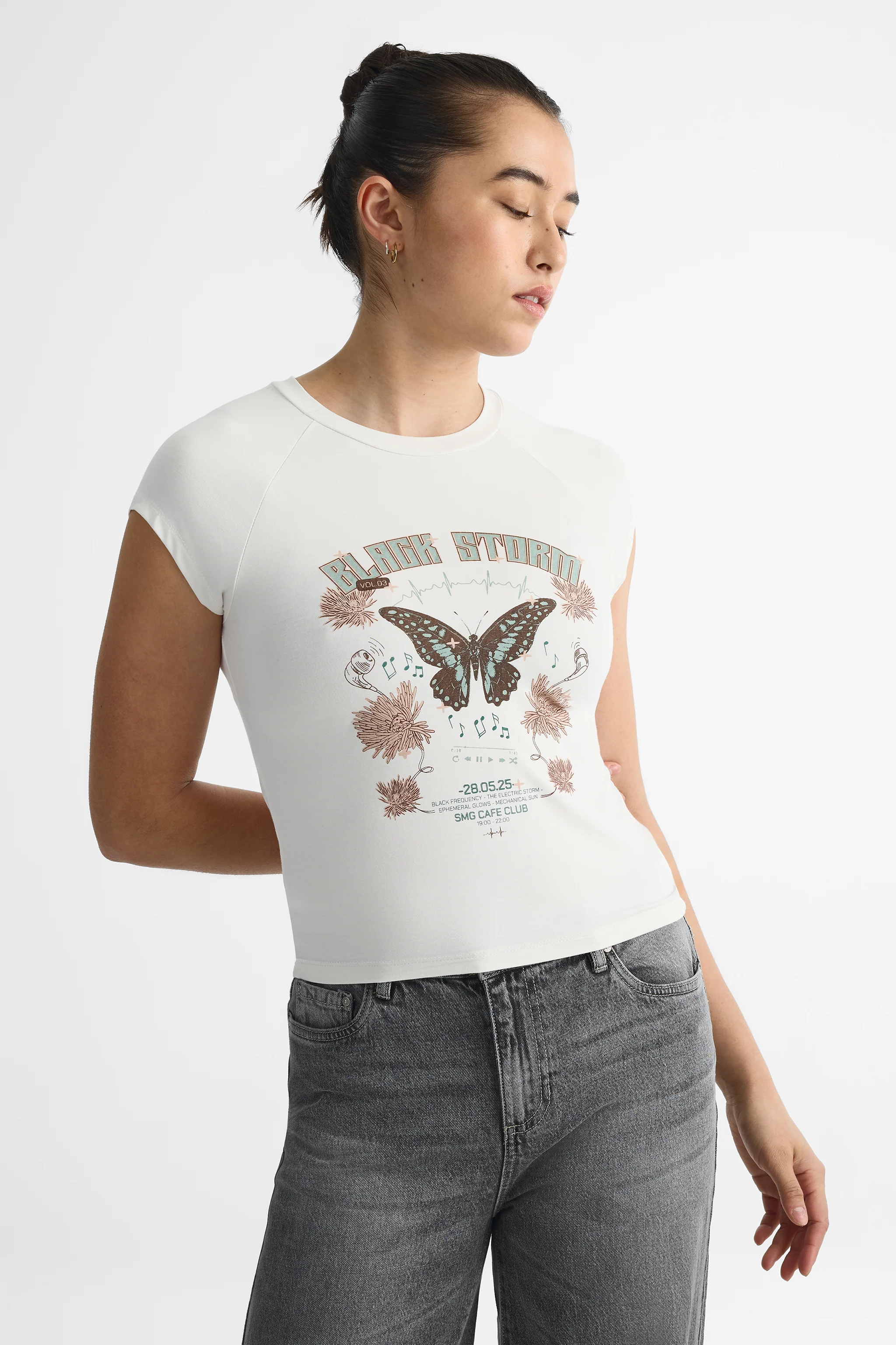 T-shirt raglan imprimé - Femme - Image 4