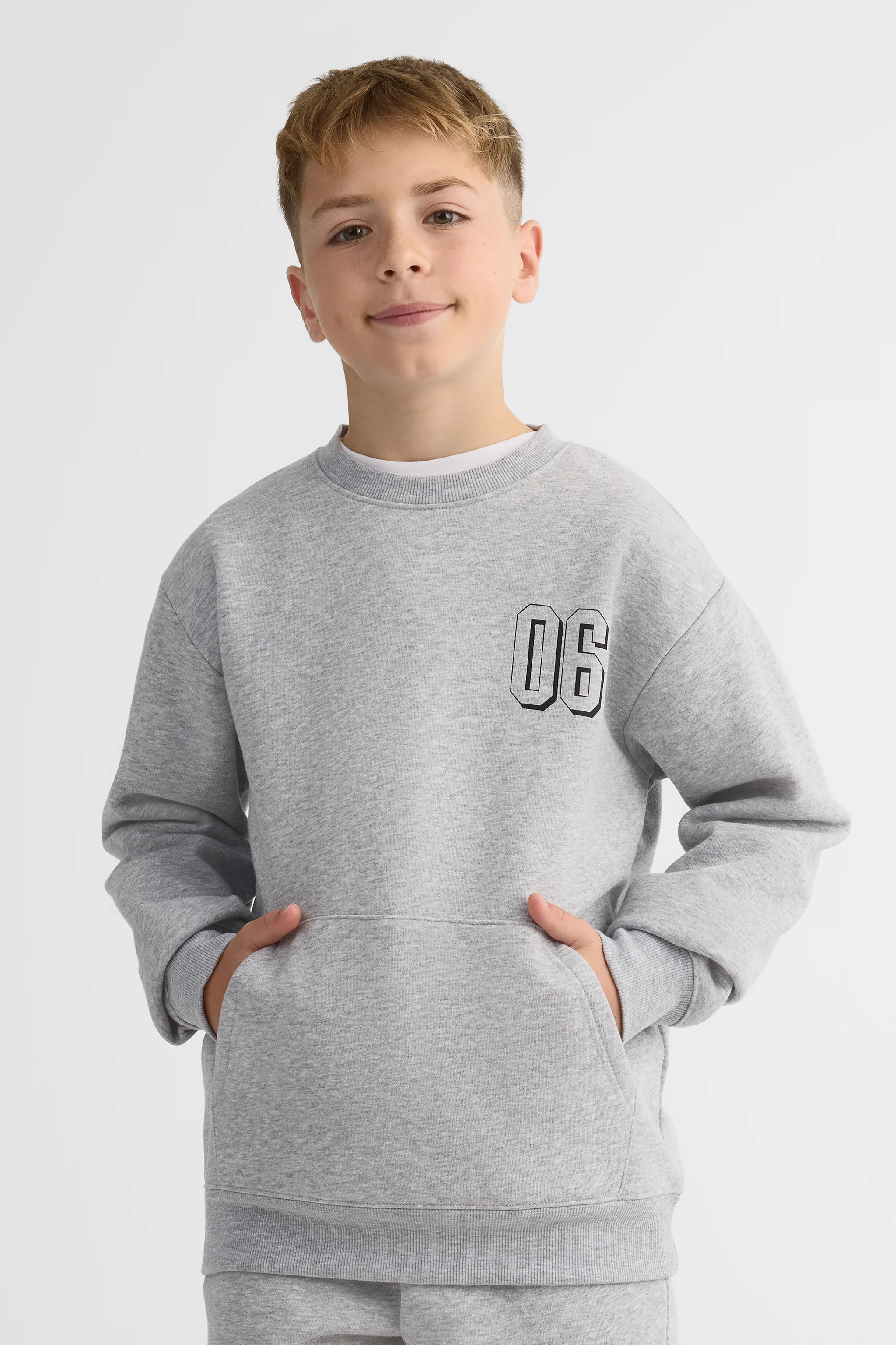 Chandail ouaté col rond imprimé - Ado garçon - Image 5