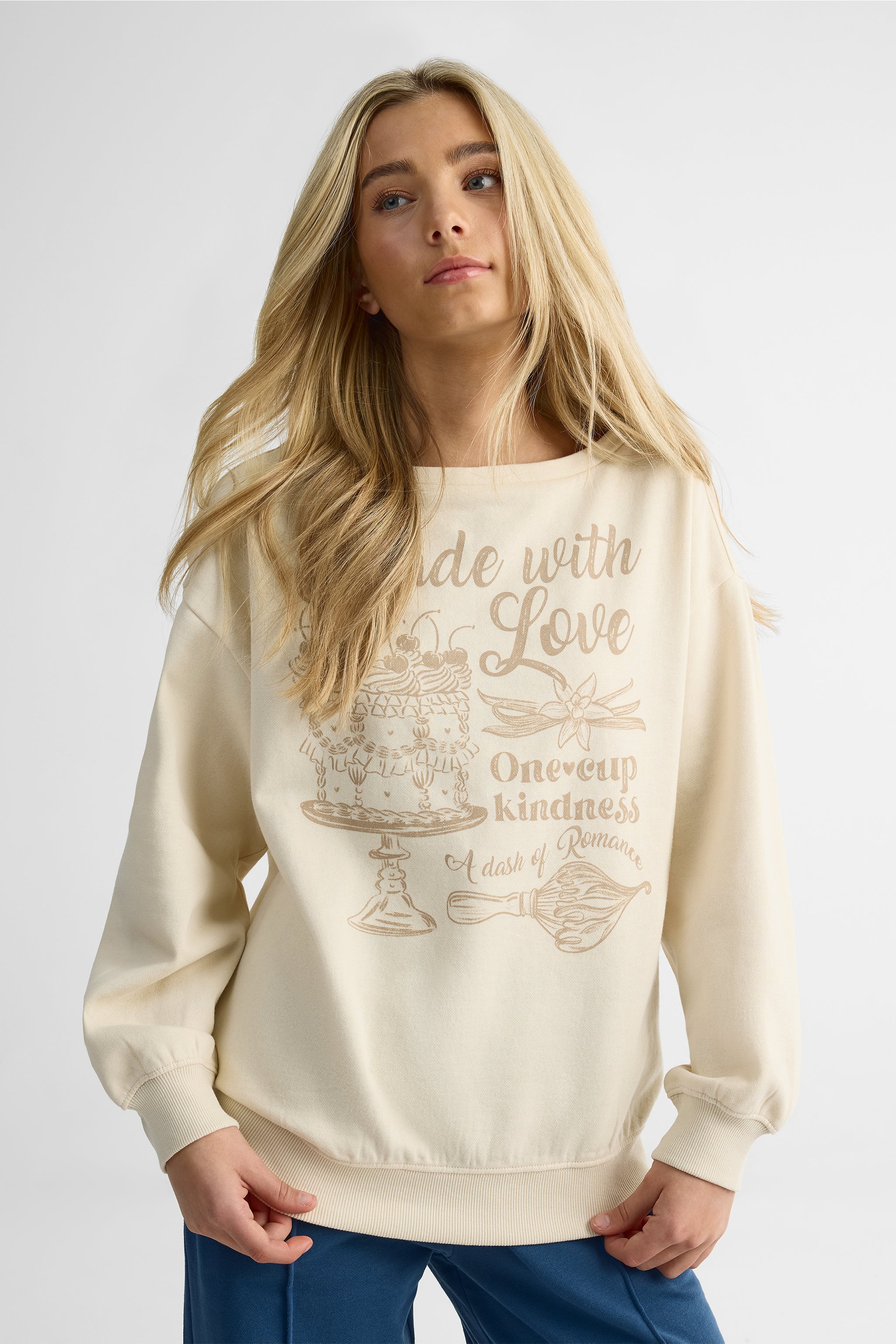 Chandail ouaté graphique - Ado fille - Image 4