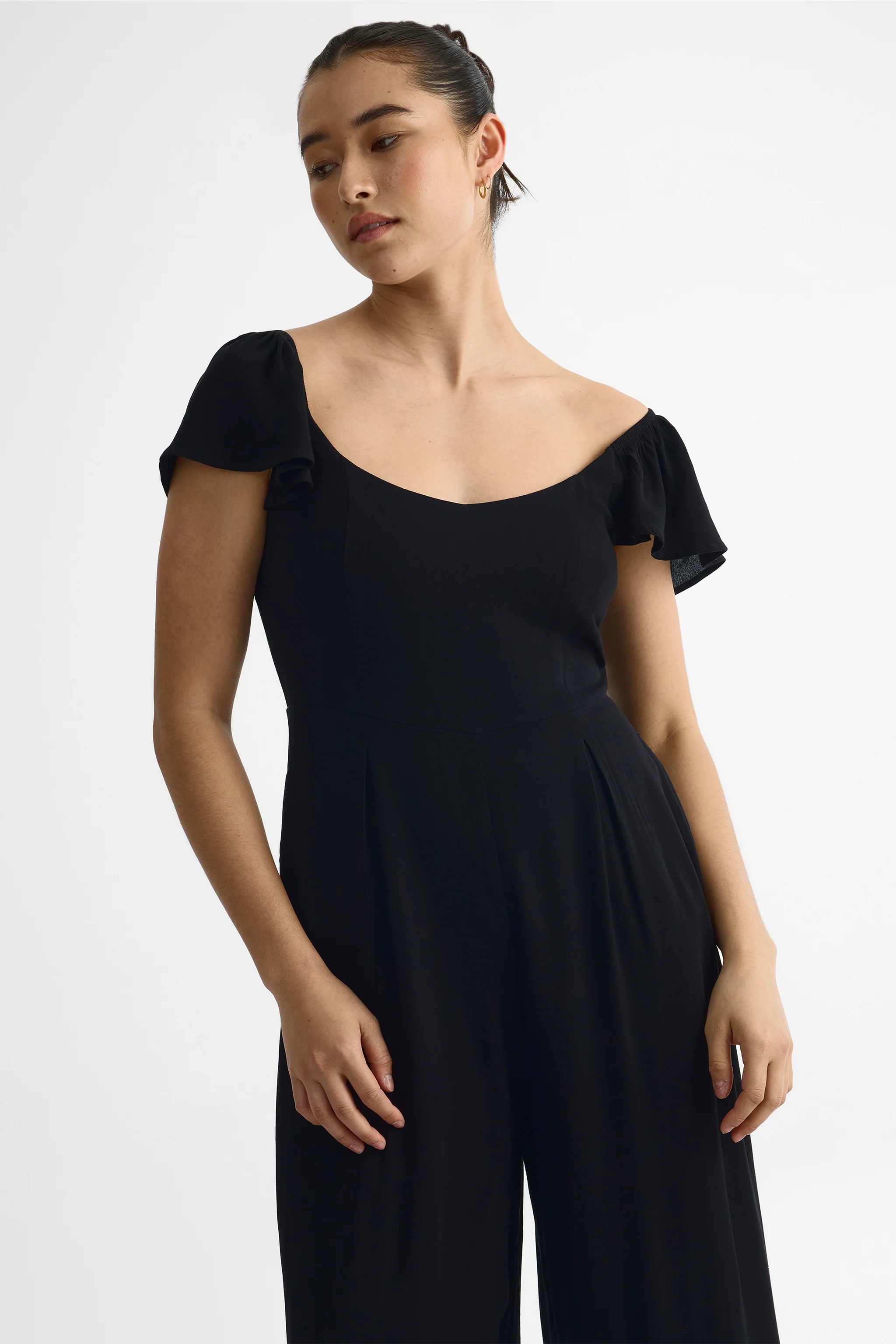 Combinaison jambe large à manches courtes - Femme - Image 3