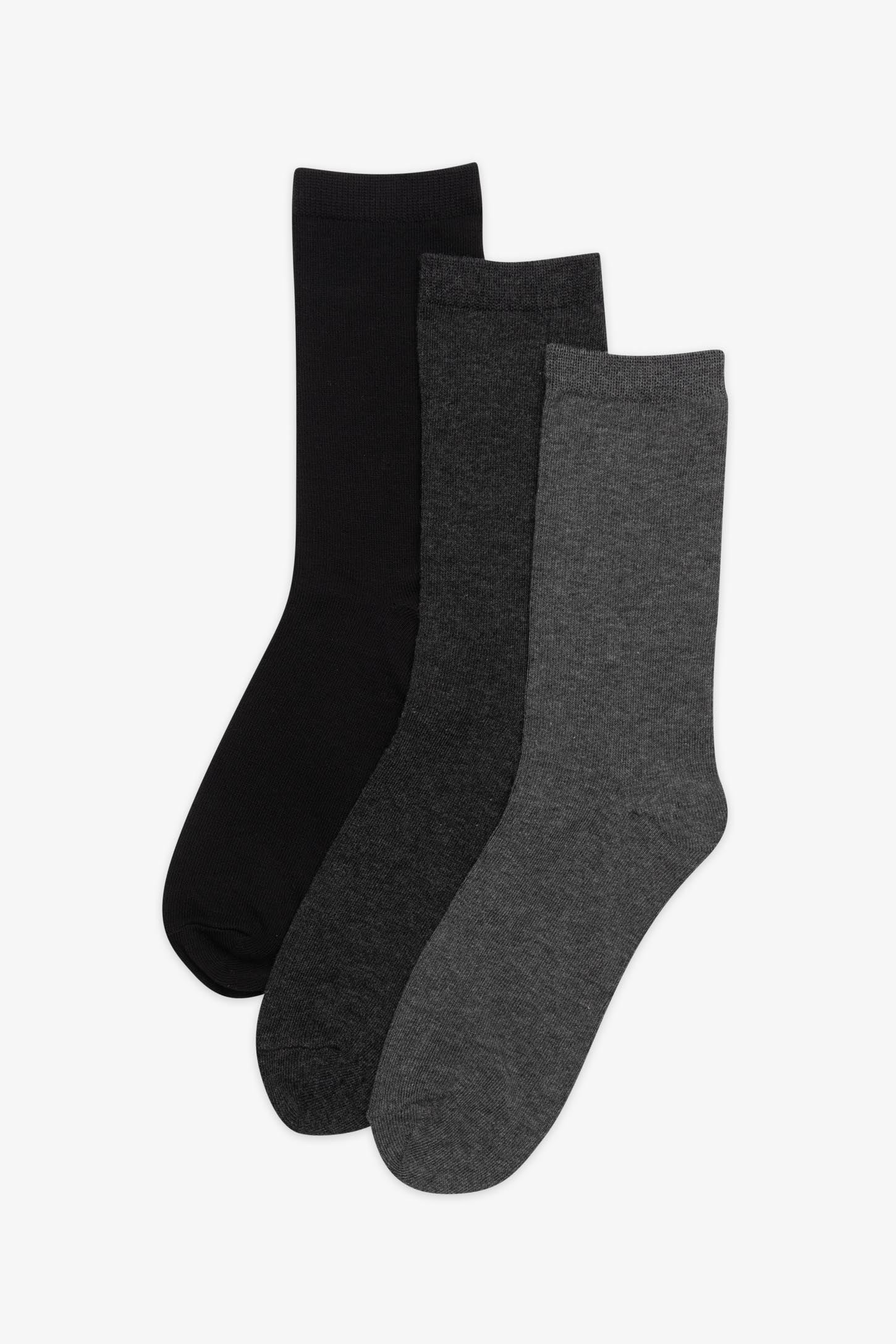 Lot de 3 paires de chaussettes en coton - Femme - Image 3