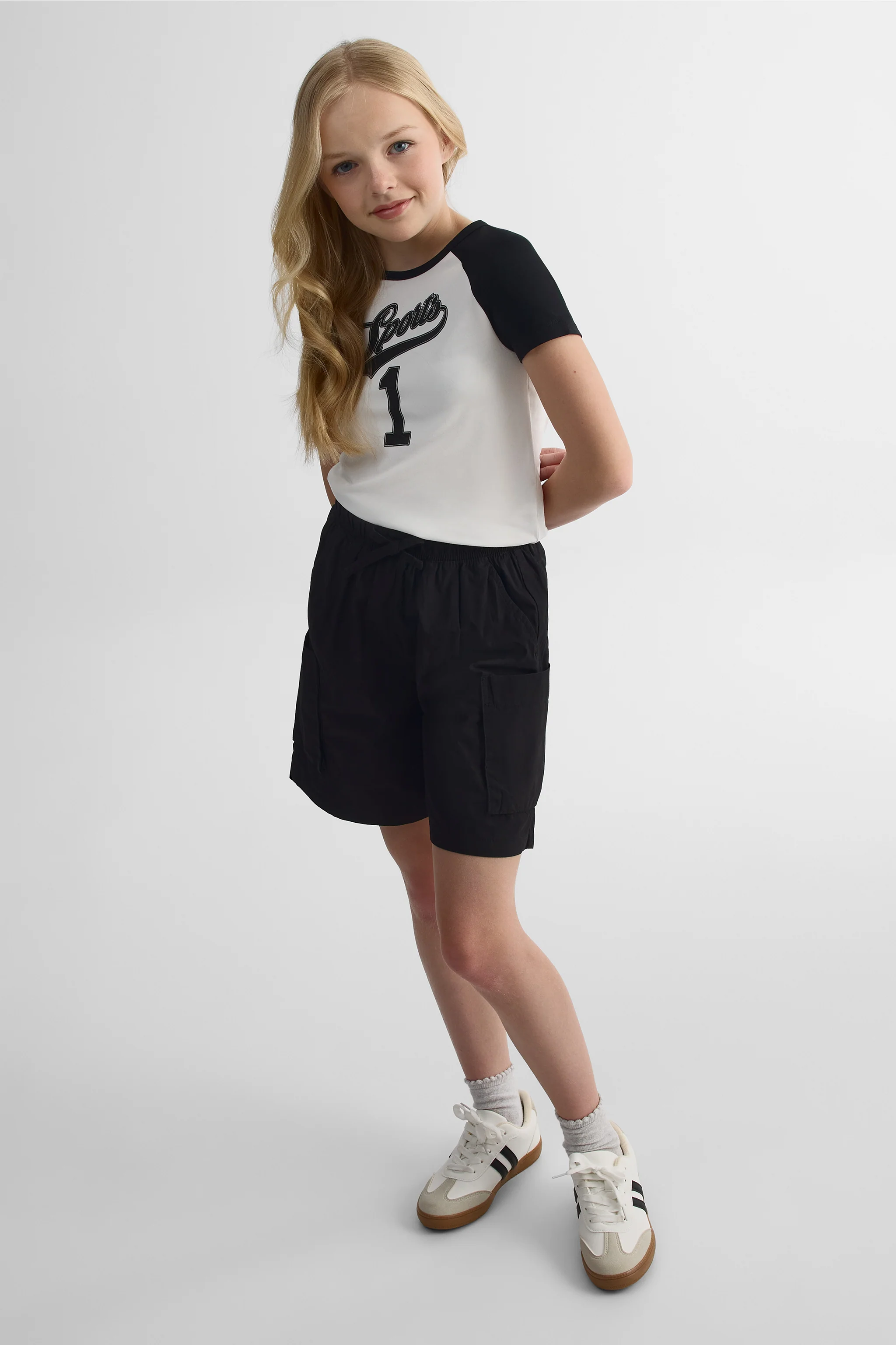 T-shirt raglan imprimé 2/25$ – Ado fille - Image 3