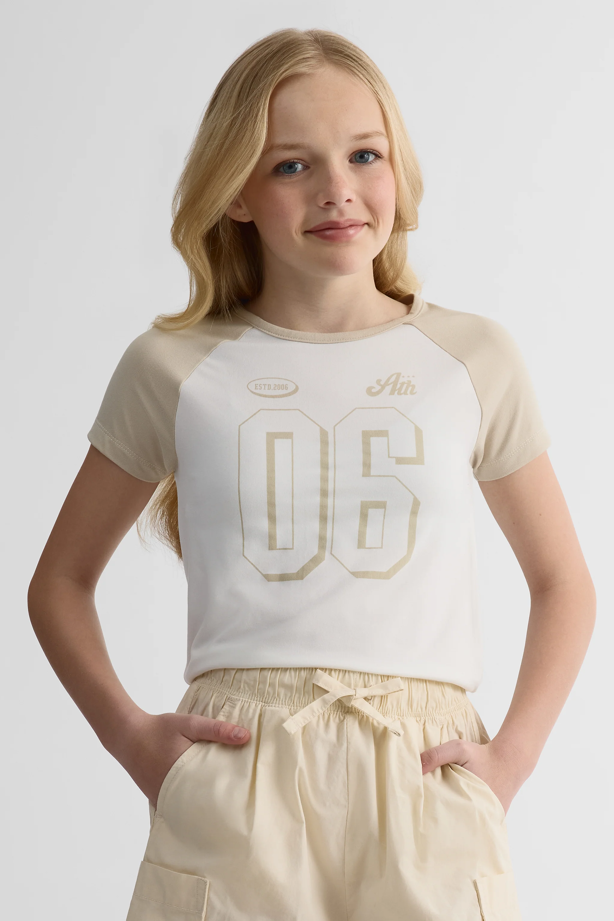 T-shirt raglan imprimé 2/25$ – Ado fille - Image 4