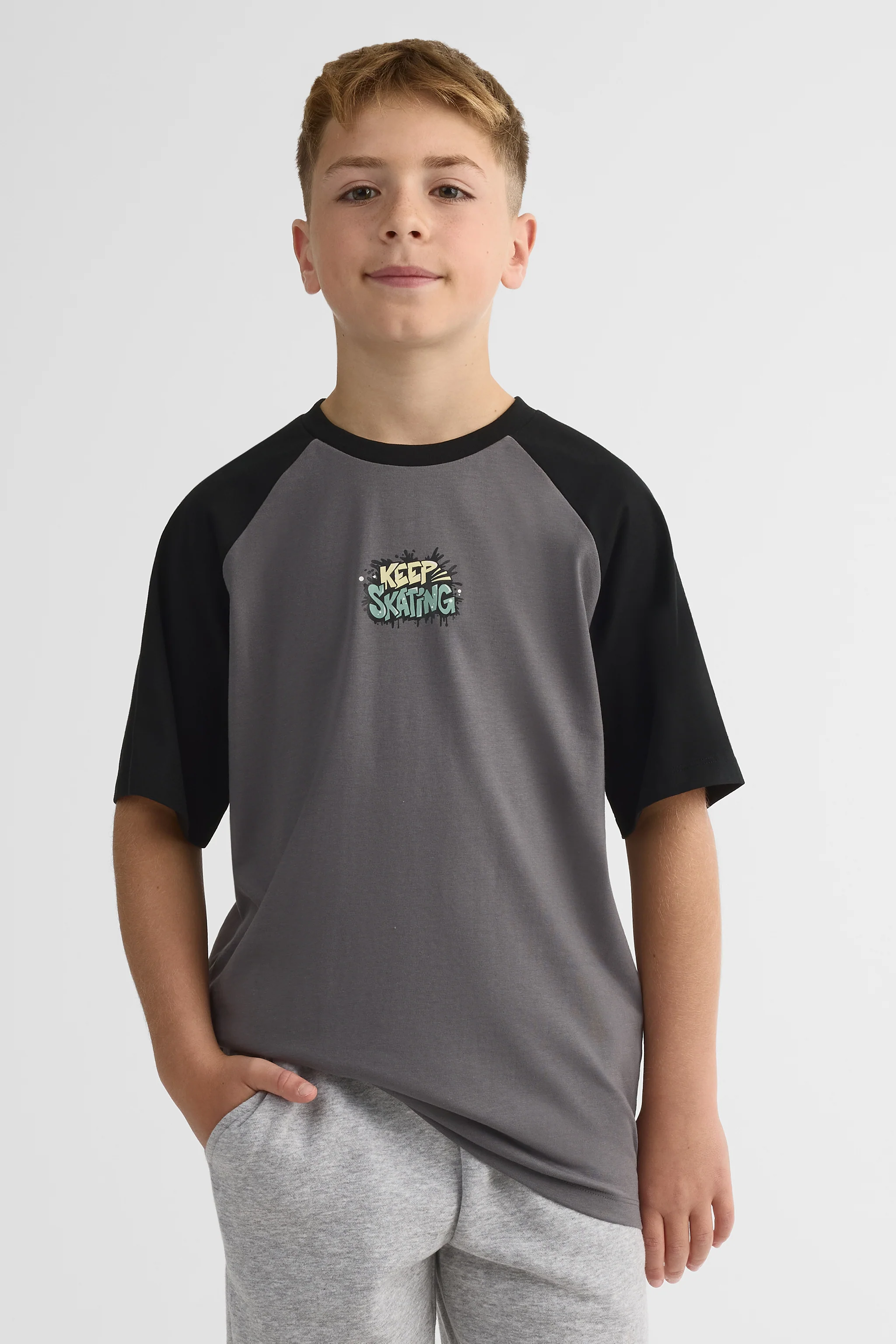 T-shirt raglan imprimé 2/25$ - Ado garçon - Image 9